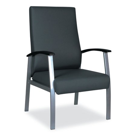 ALERA Black Chairs/Stools, 24.6" W 26.96" L 42.91" H, Curved Loop, Polyurethane Seat ALEML2419